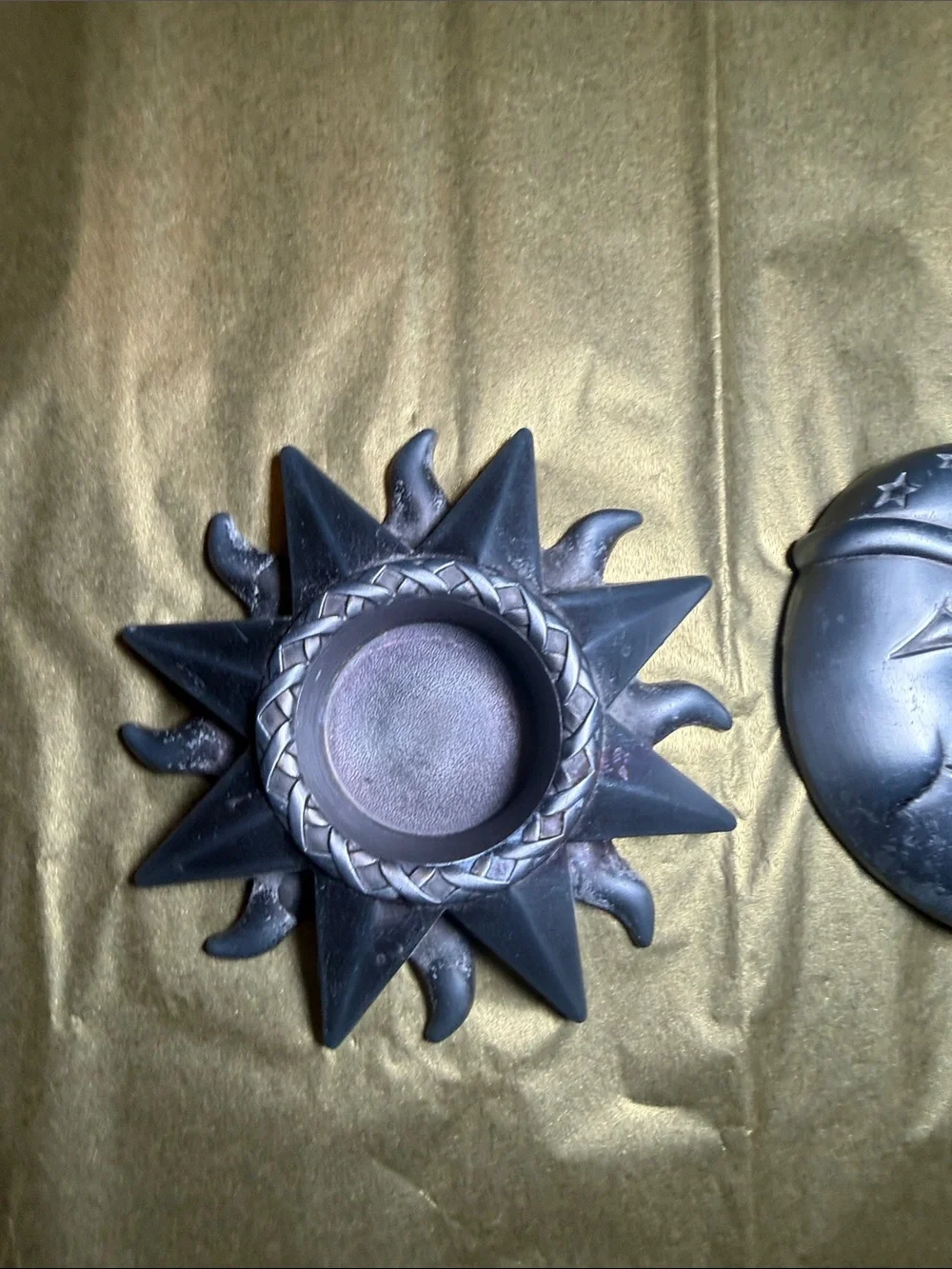 Sun and Moon Tea Light Holders - Set of 2